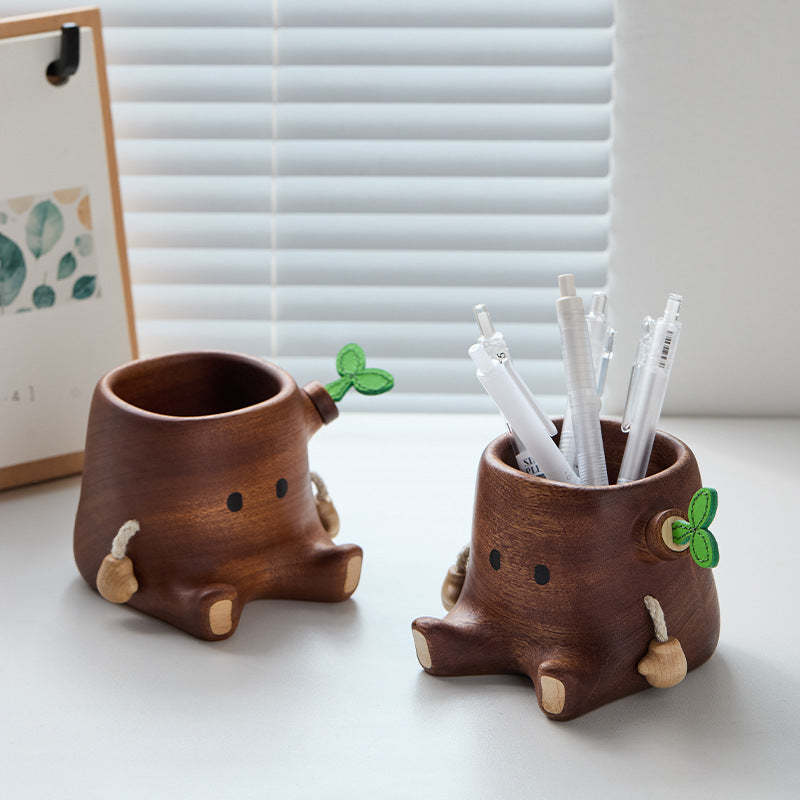 Wooden Pen Holder